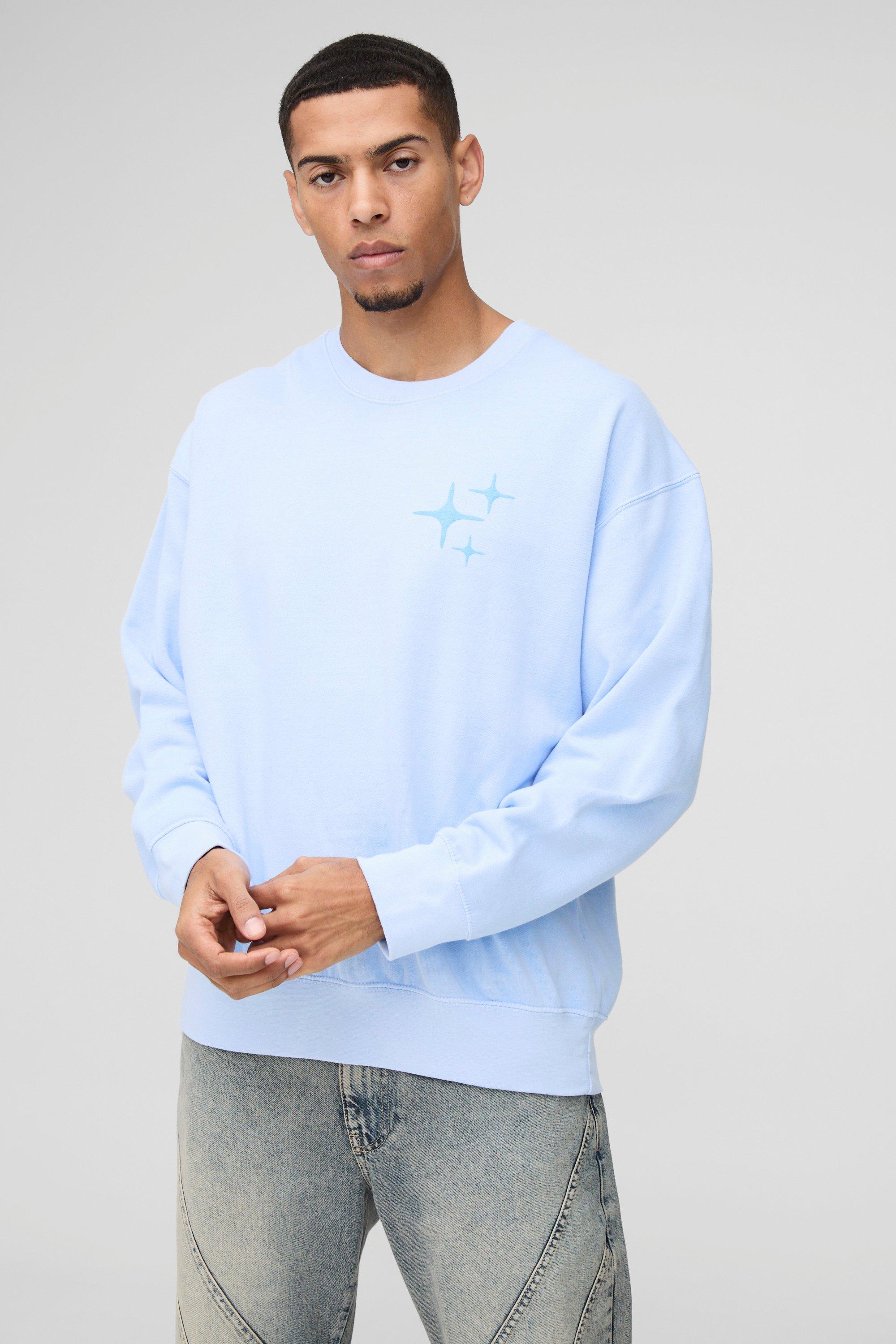 Sweat oversize delave a imprime Dream Plan Do